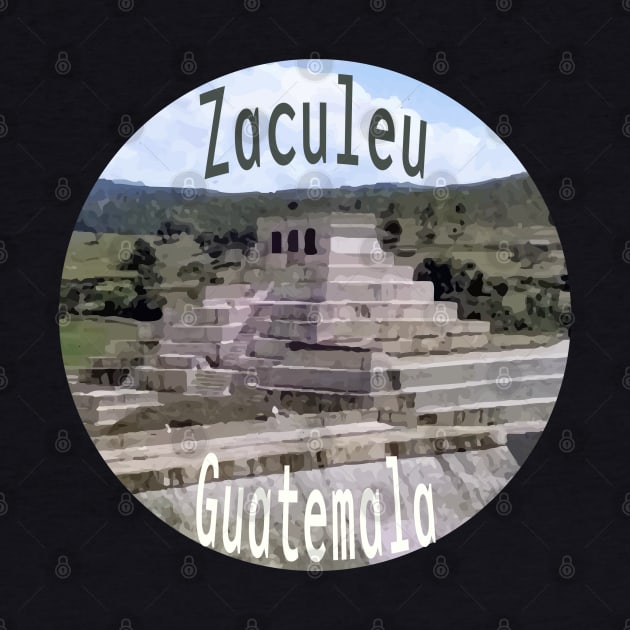 Zaculeu Ruins Guatemala Travel Stickers by In Memory of Jerry Frank